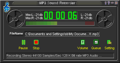 MP3 Sound Recorder Screenshot